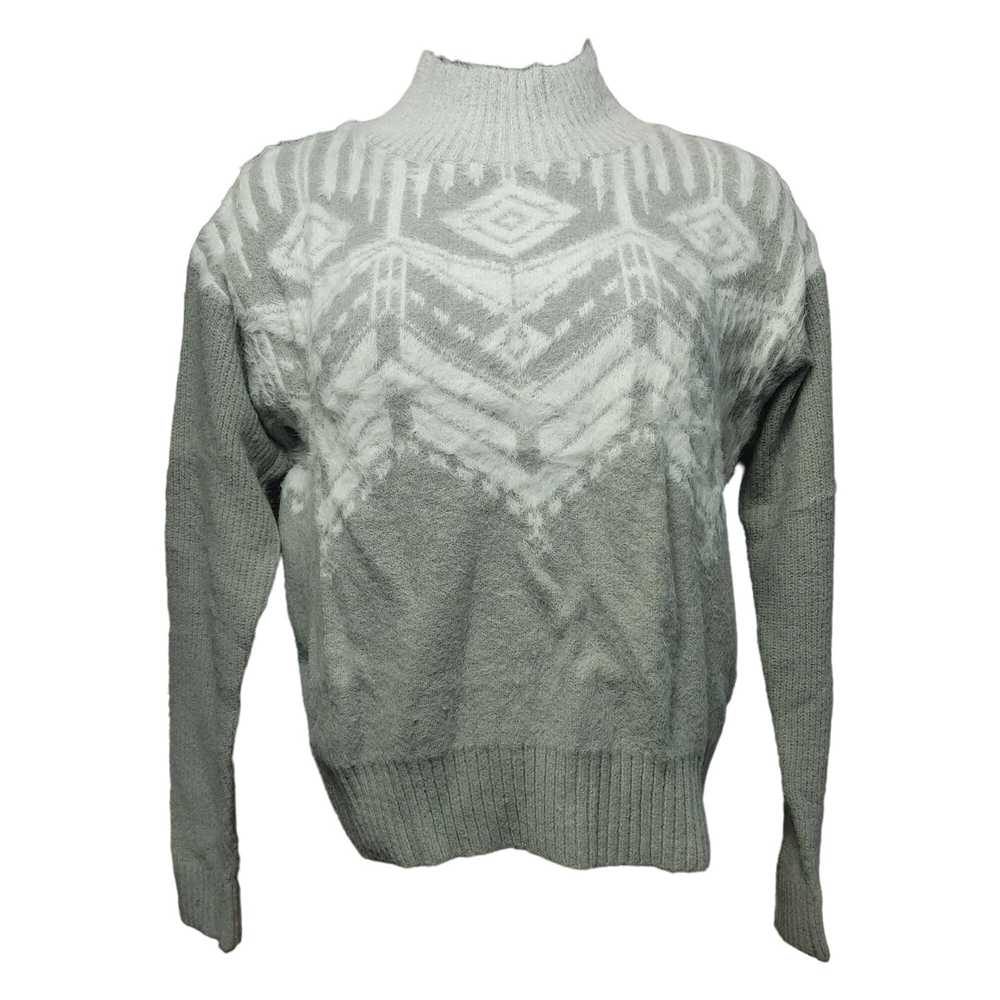 Other Alya Women's Gray Geometric Pattern Wool/Kn… - image 1