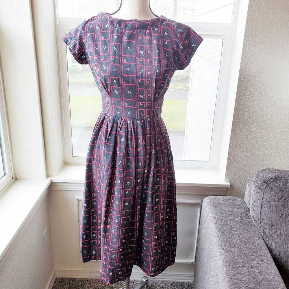 Vintage 1950's ILGU Made Day Dress | S - image 1