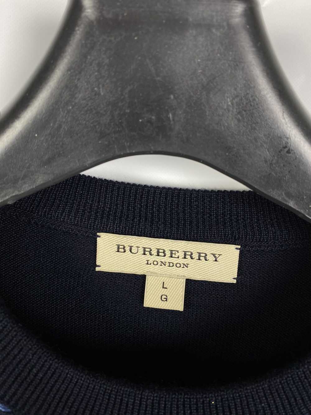 Burberry Burberry London Wool Knit Blue Sweater s… - image 3