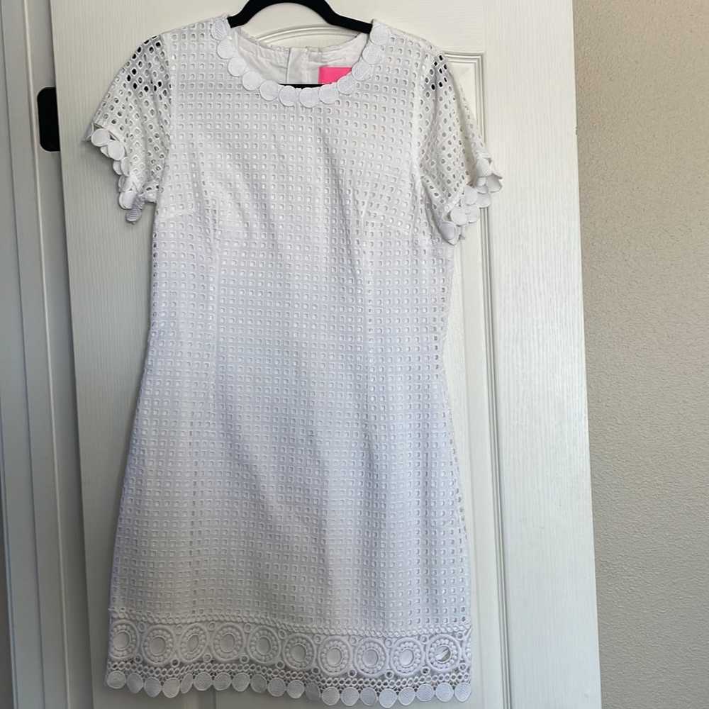 White Crochet Lilly Pulitzer Dress - image 1