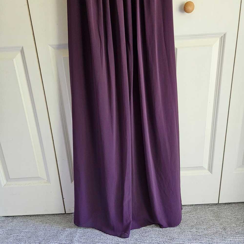 David's Bridal Long Strapless Plum Chiffon Dress … - image 10