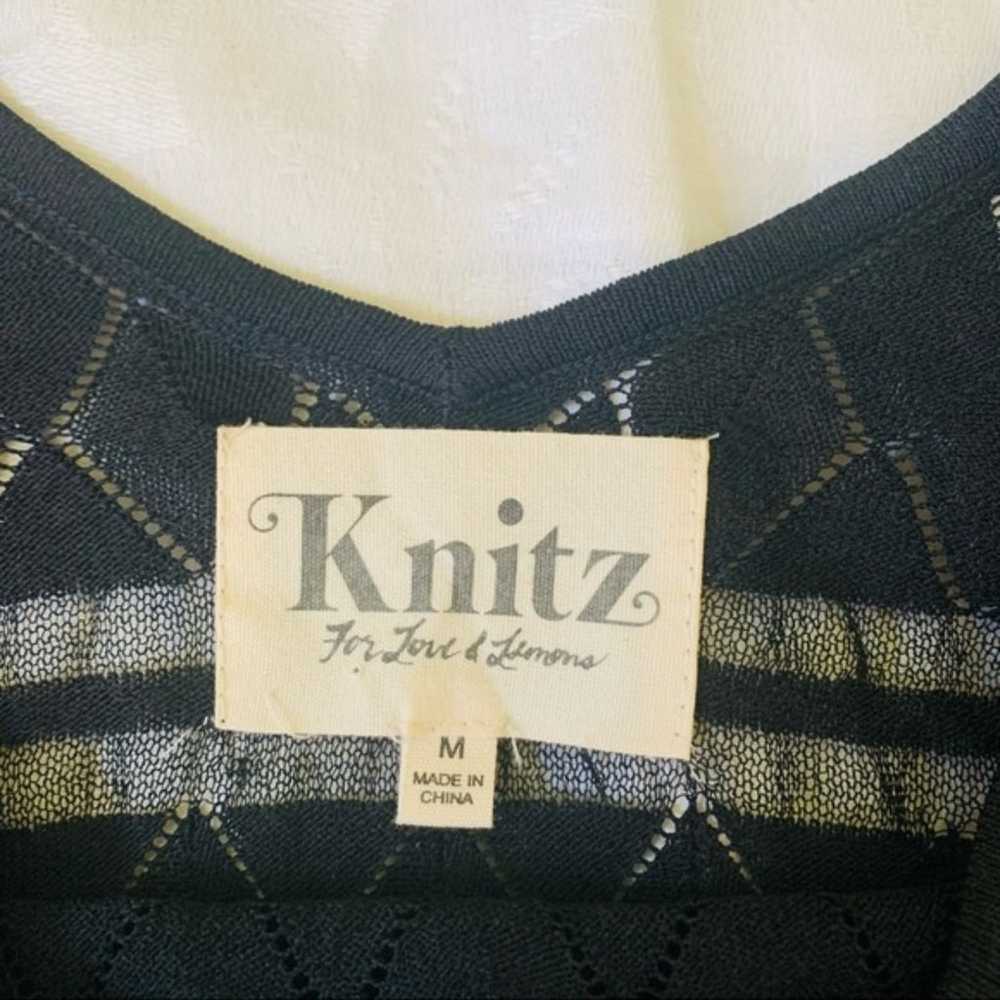 NWOT For Love and Lemon Knitz Knit Cut Out Mini D… - image 5