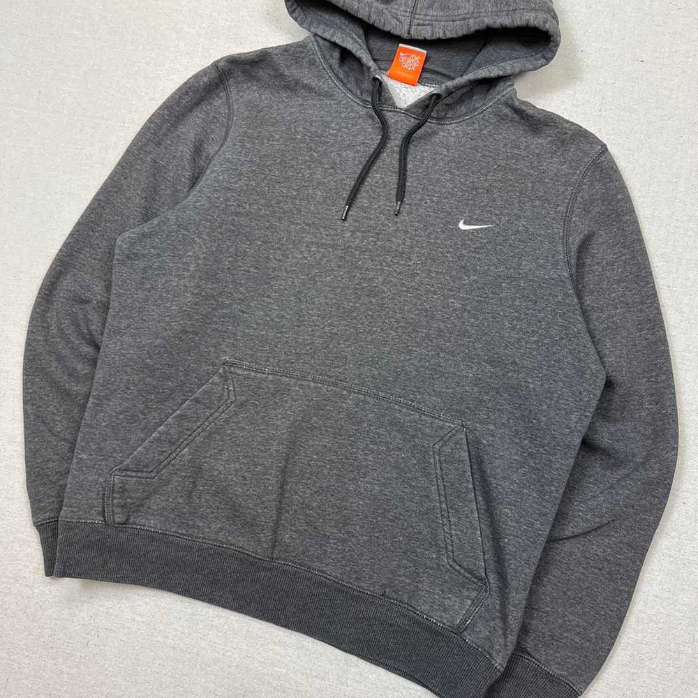 Nike Vintage Y2K Gray NIKE Hoodie Sweatshirt - image 1