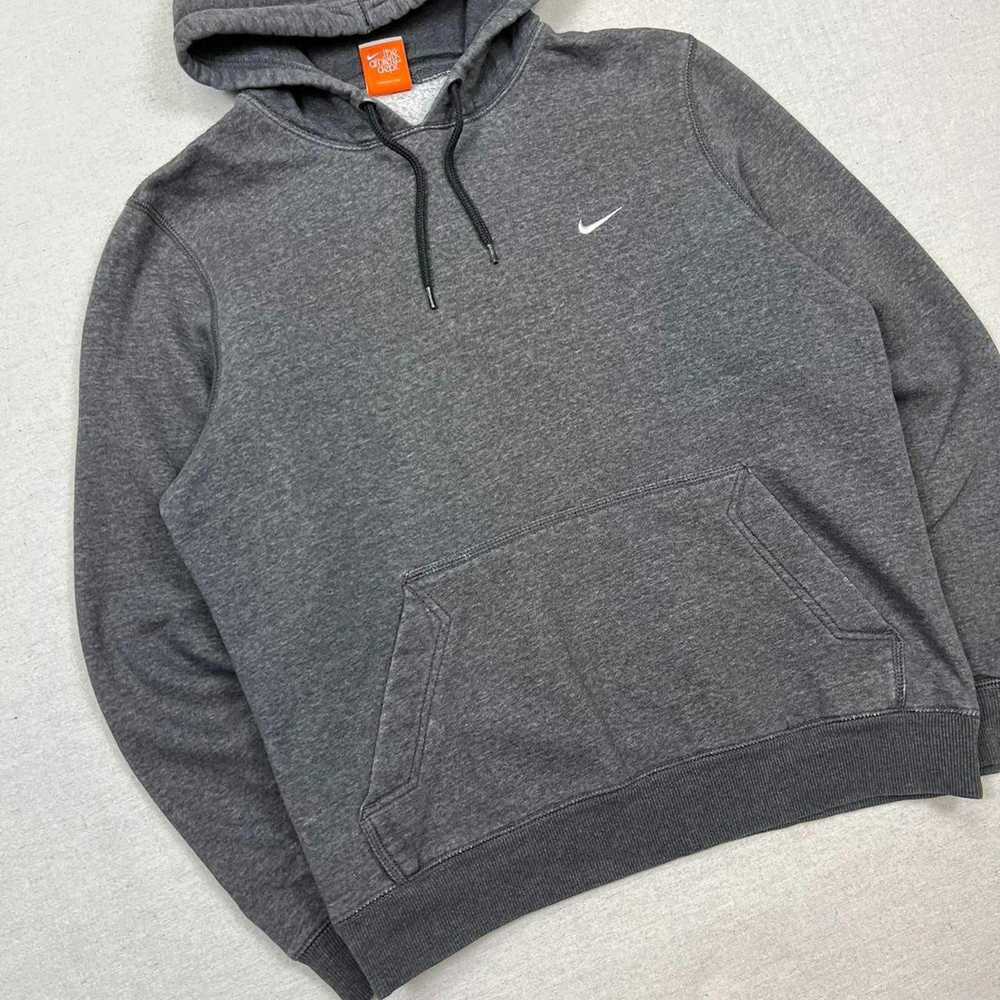 Nike Vintage Y2K Gray NIKE Hoodie Sweatshirt - image 3