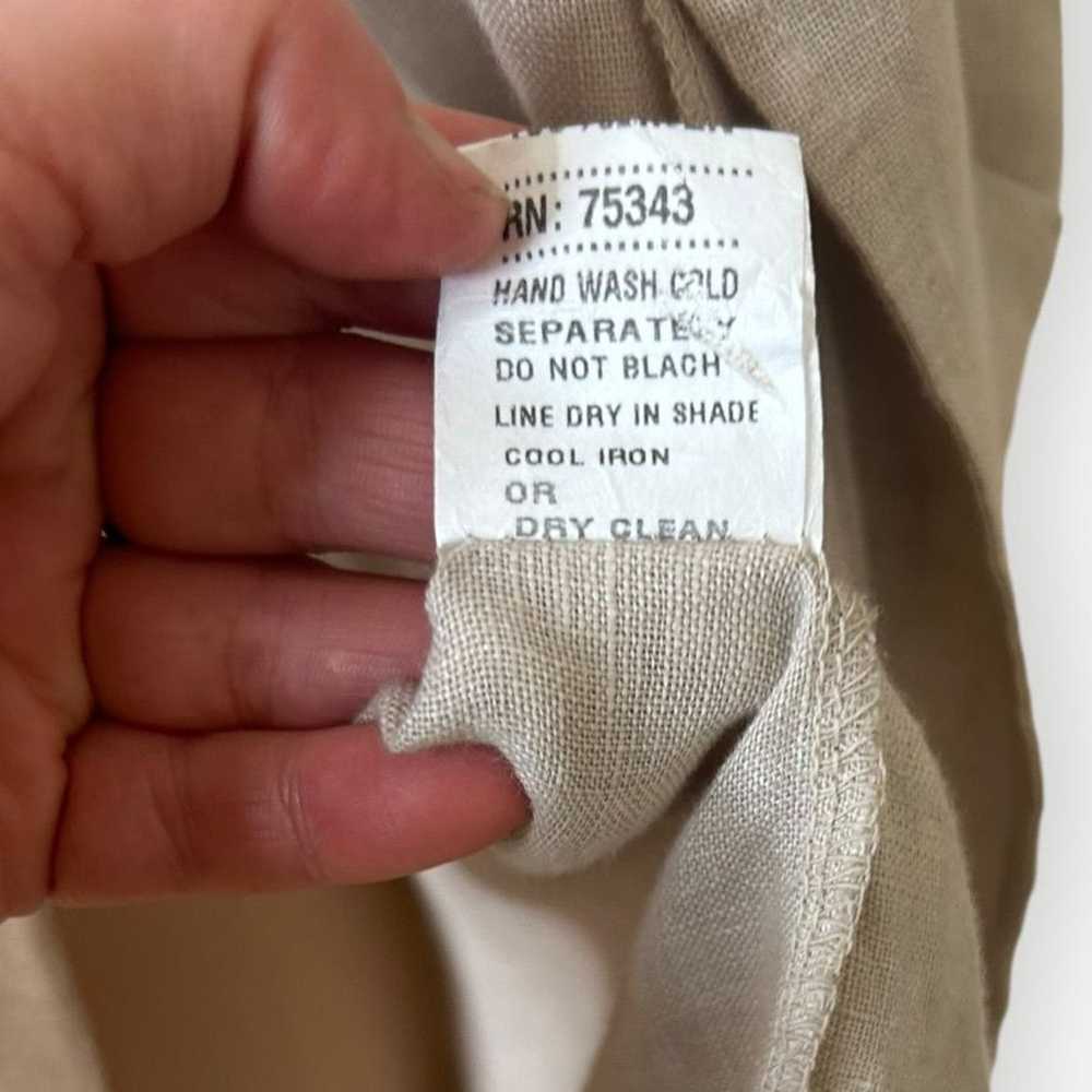 Non Trouve Alessia Pacini Linen Jacket Beige Smal… - image 7