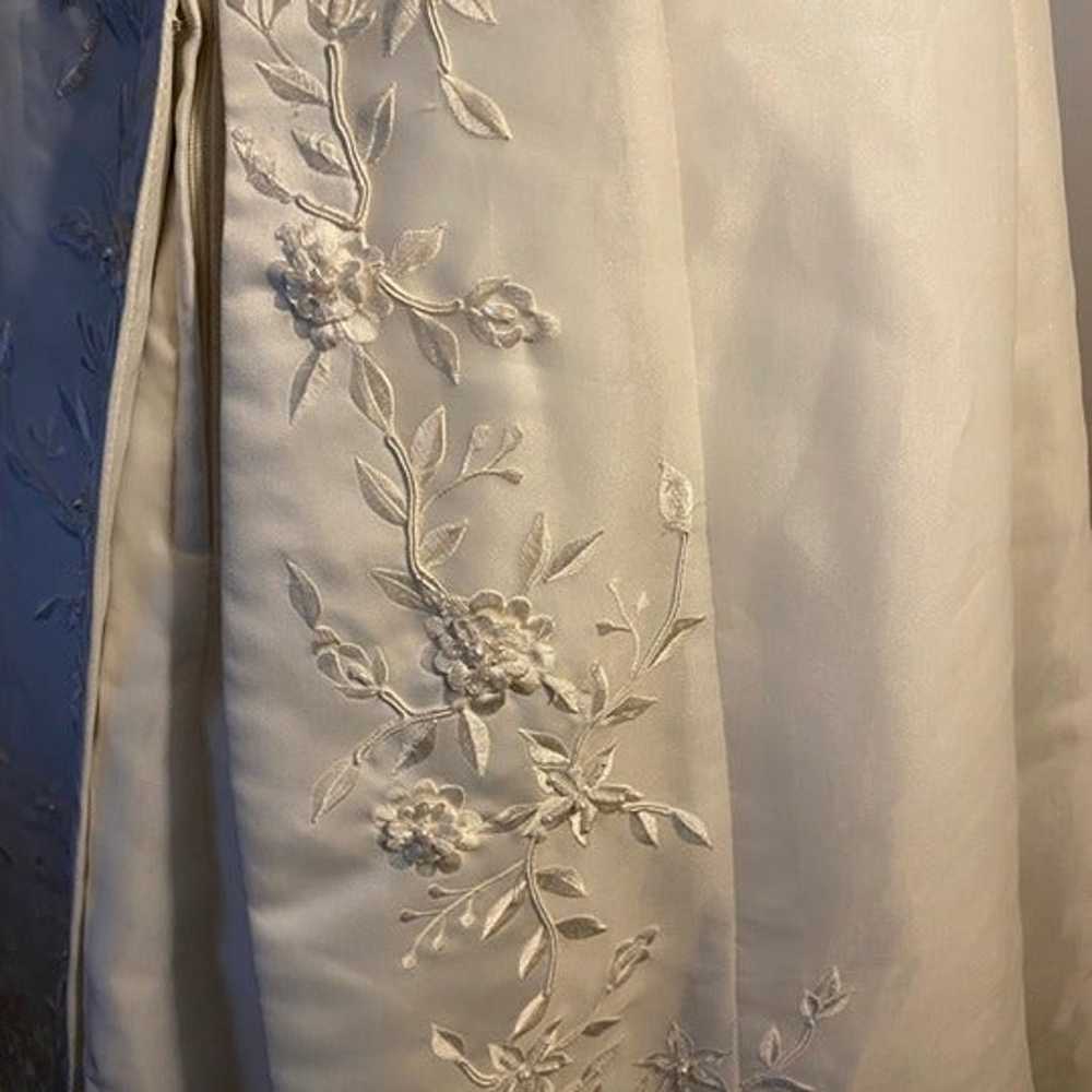 Ilissa White Wedding Dress by Demetrios Size 10 - image 3