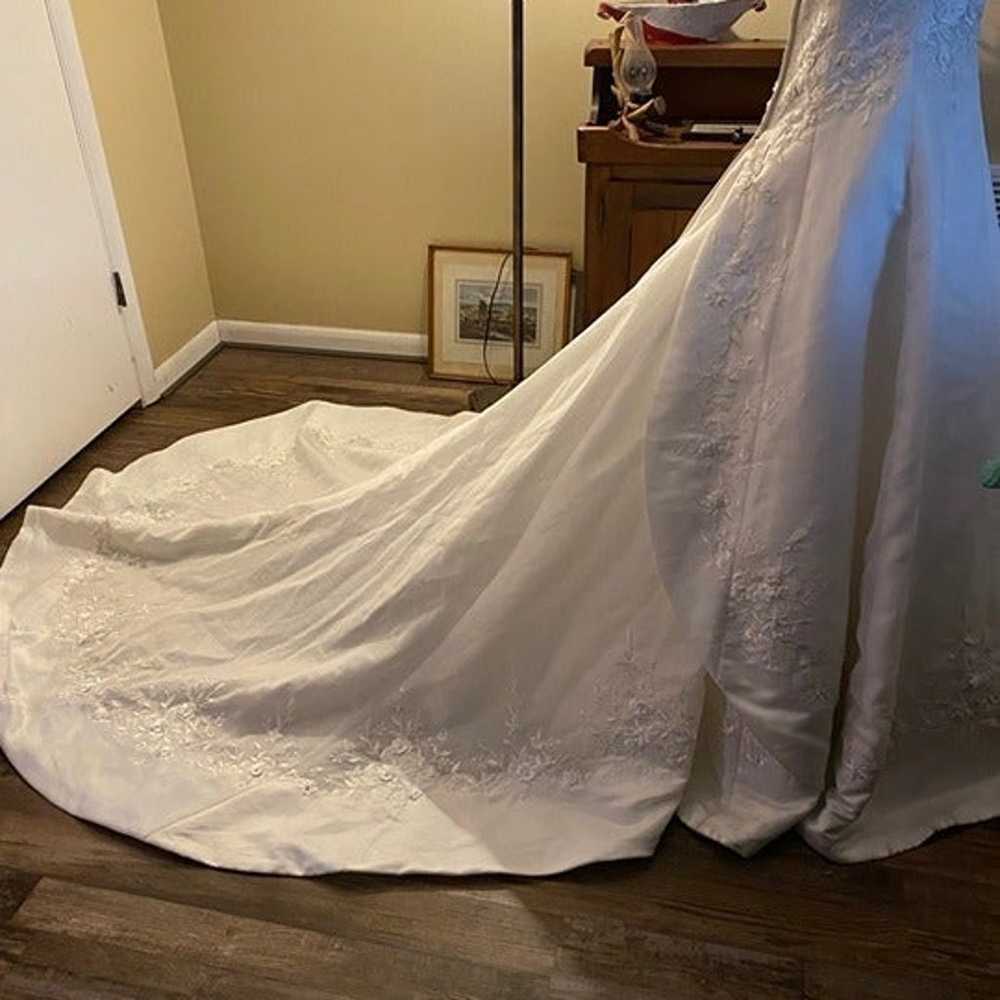 Ilissa White Wedding Dress by Demetrios Size 10 - image 6