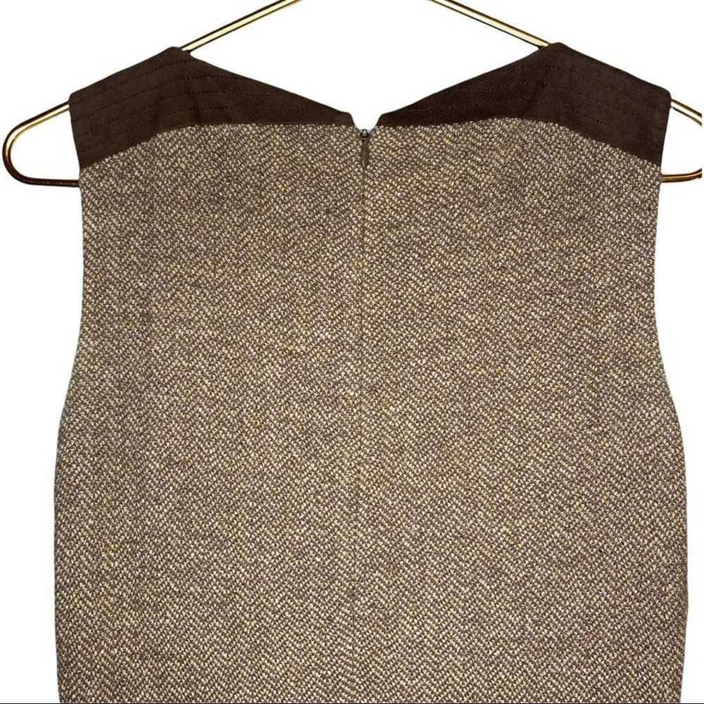 St. John Collection Dress Tweed Brown Size 8 - image 10