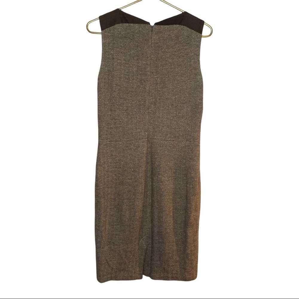St. John Collection Dress Tweed Brown Size 8 - image 8