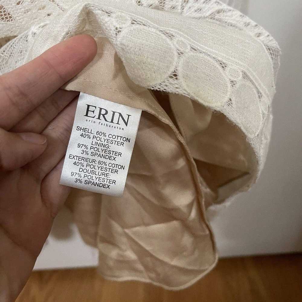 ERIN FETHERSTON ivory lace sleeveless Maxi dress … - image 6