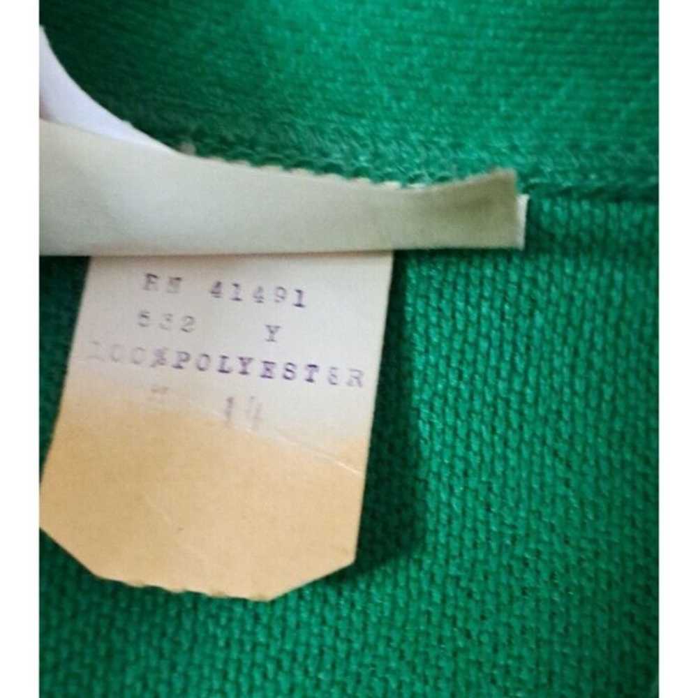 Womens Vintage Maxi Dress Polyester Green W Belt … - image 5