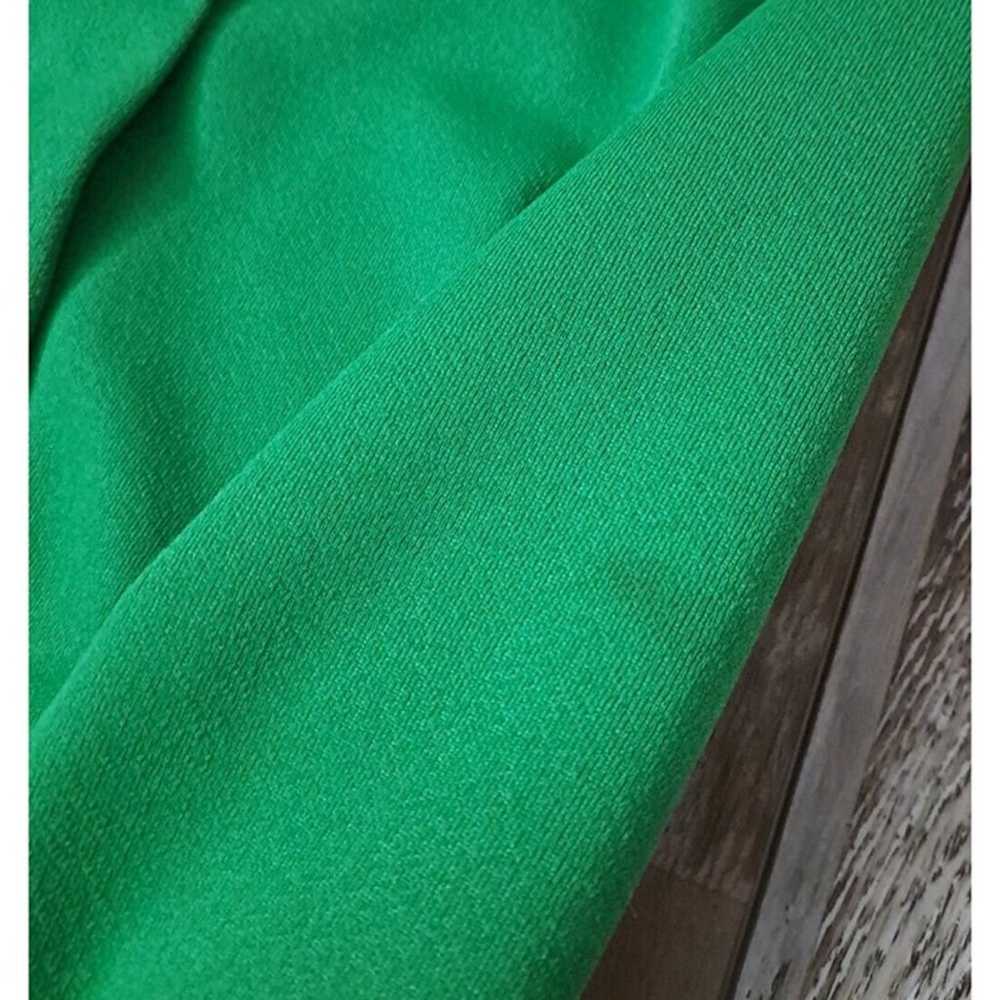 Womens Vintage Maxi Dress Polyester Green W Belt … - image 7