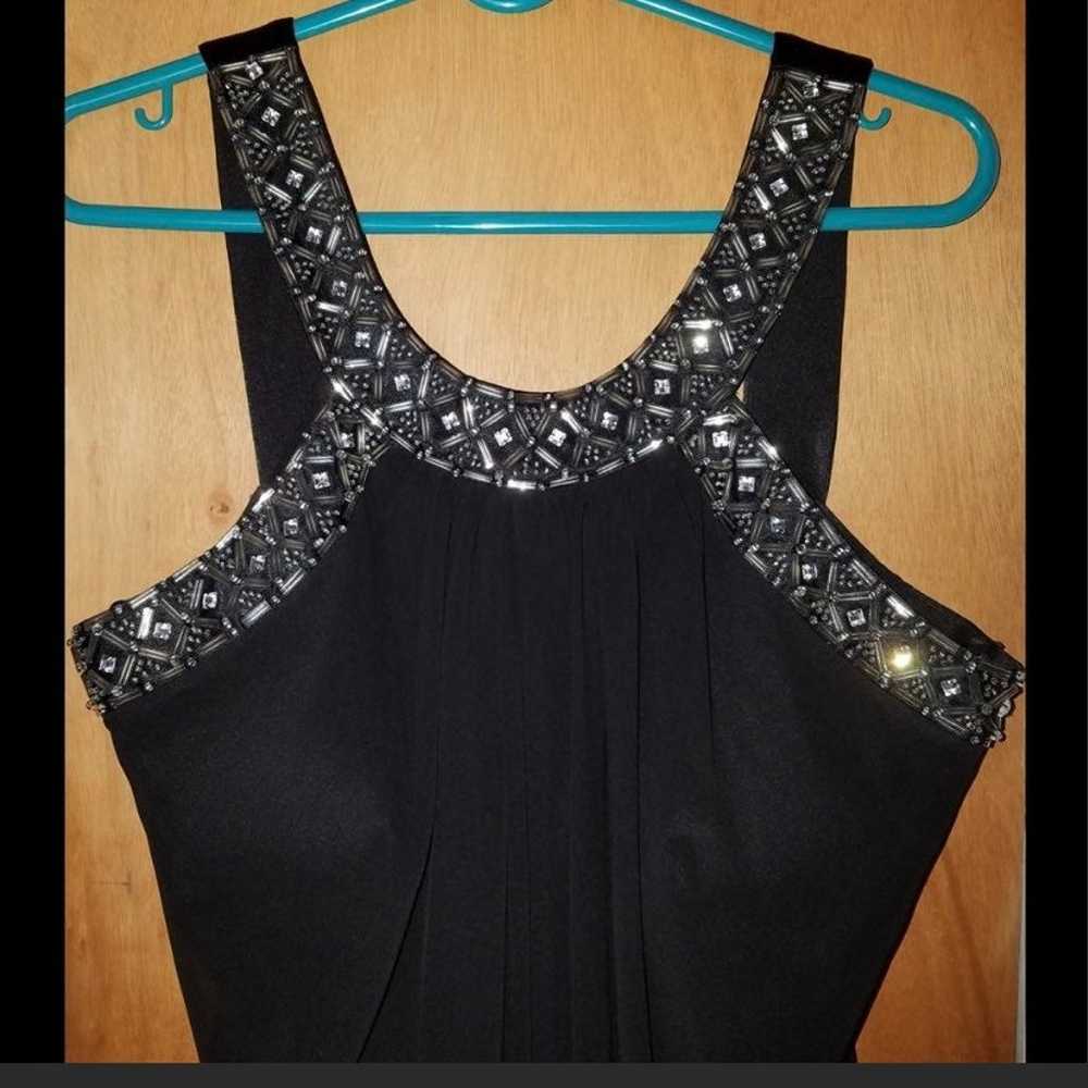 JS Boutique black beaded dress Size 14 Like New - image 3