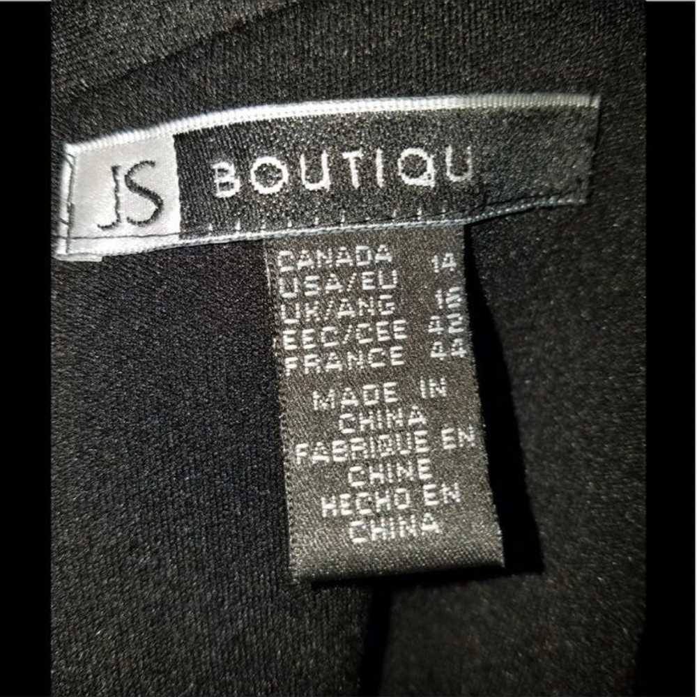 JS Boutique black beaded dress Size 14 Like New - image 6