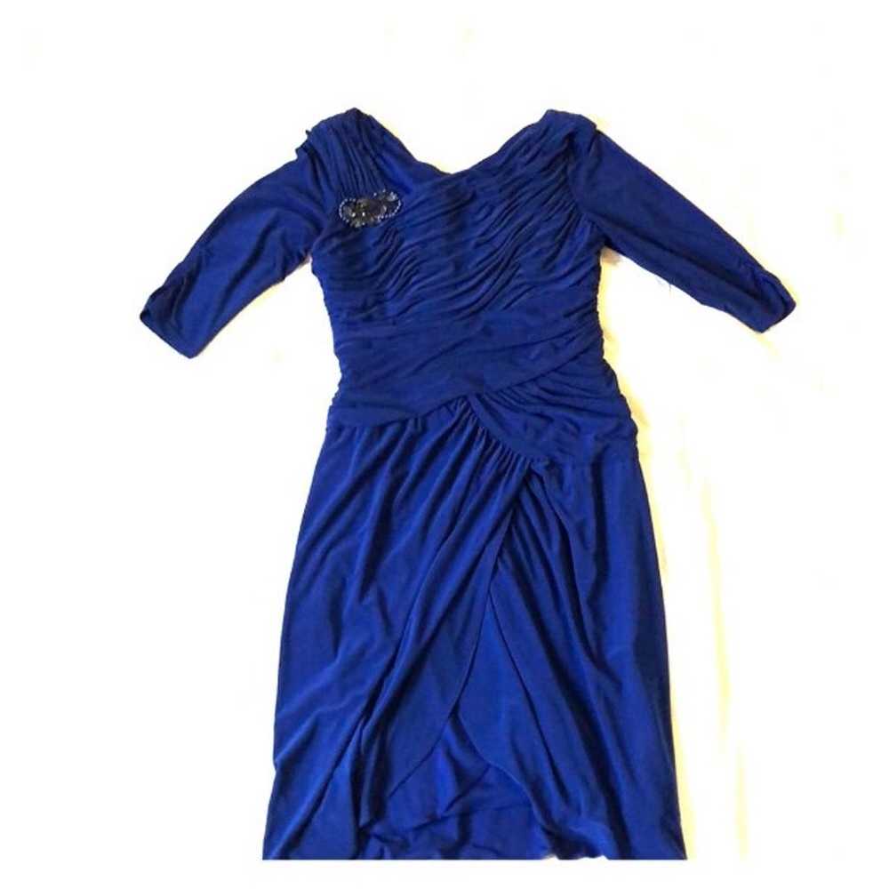 Royal blue cocktail dress - image 1