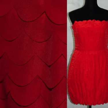Ark & CO Red Strapless Pouf Dress (L) - image 1