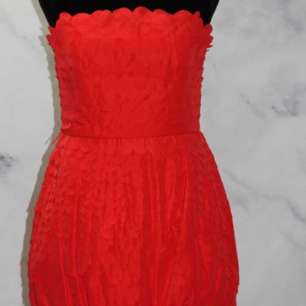 Ark & CO Red Strapless Pouf Dress (L) - image 7