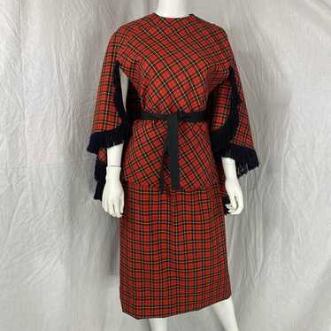 Alfred Werber Dramatic Gothic Vintage 1960s Dress… - image 1