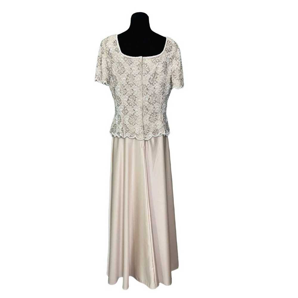 Sténay beaded champagne ivory party formal gown d… - image 12