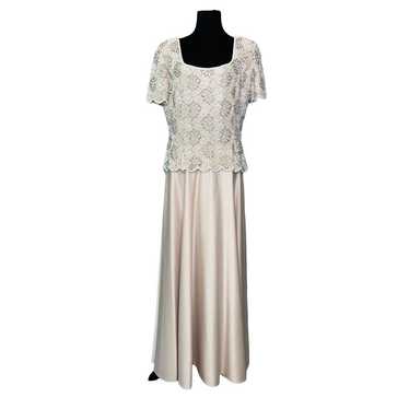 Sténay beaded champagne ivory party formal gown d… - image 1
