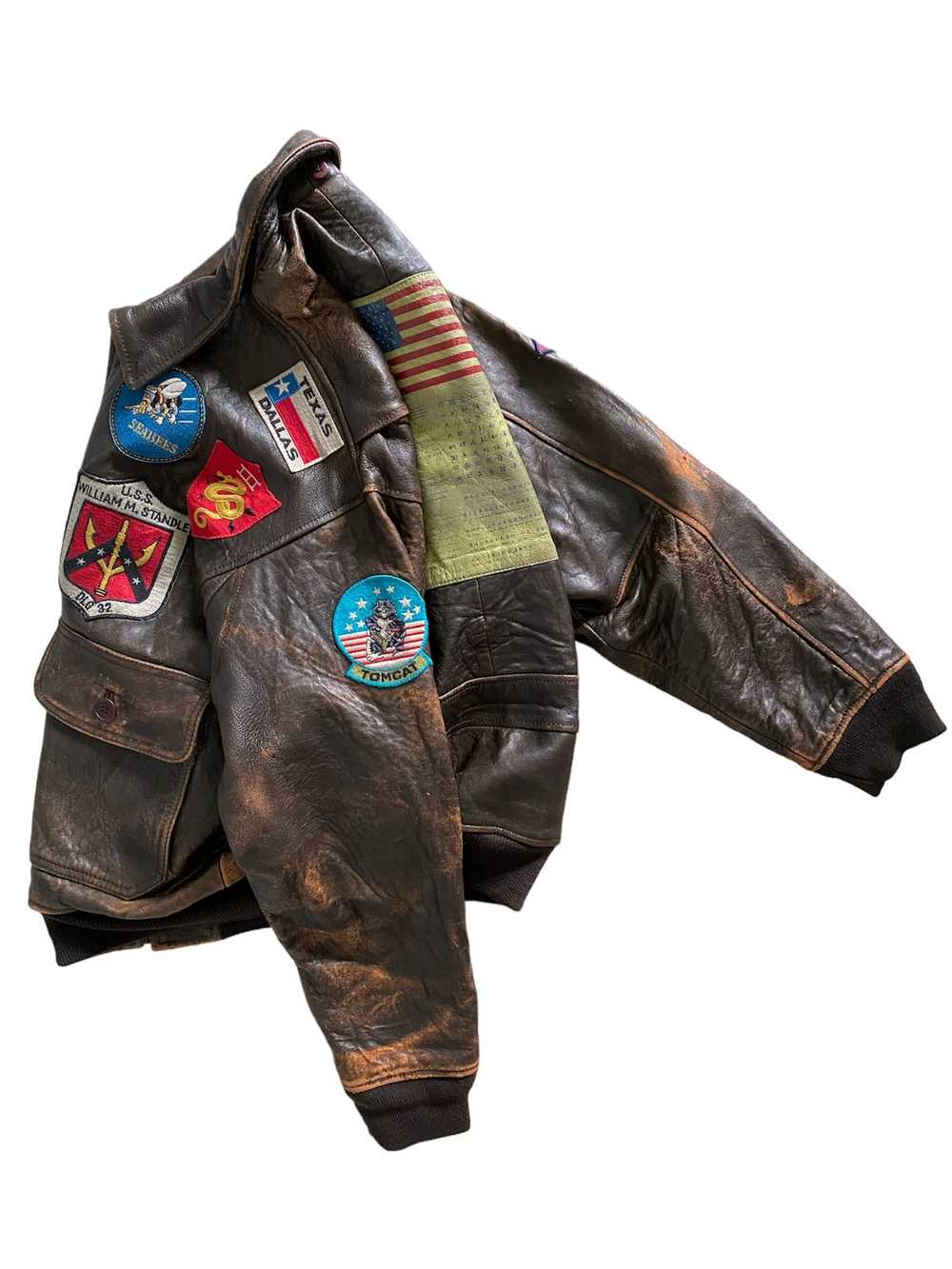 Avirex × Leather Jacket × Vintage Vintage Avirex … - image 1