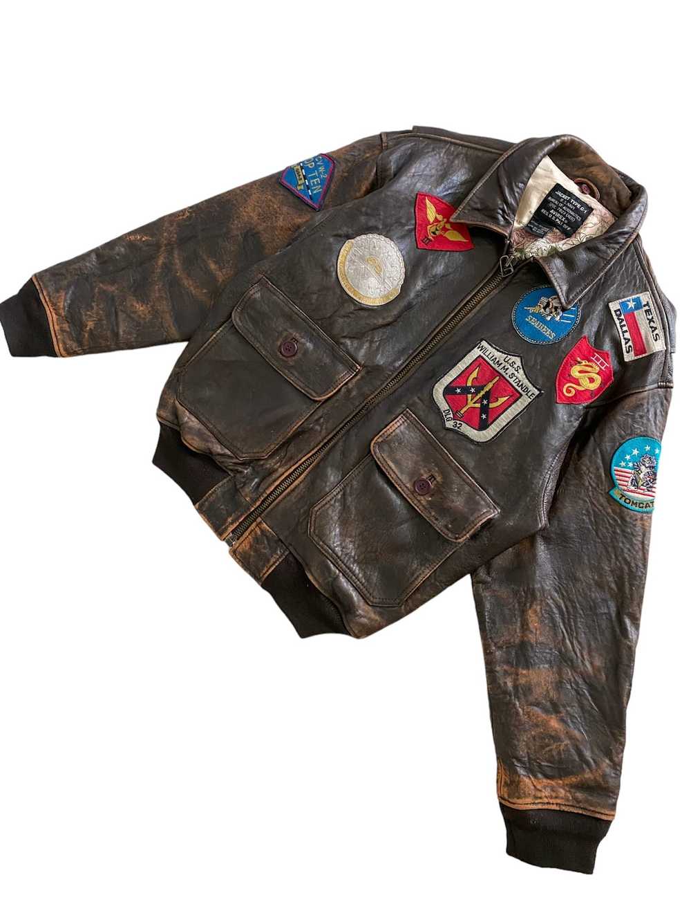 Avirex × Leather Jacket × Vintage Vintage Avirex … - image 6