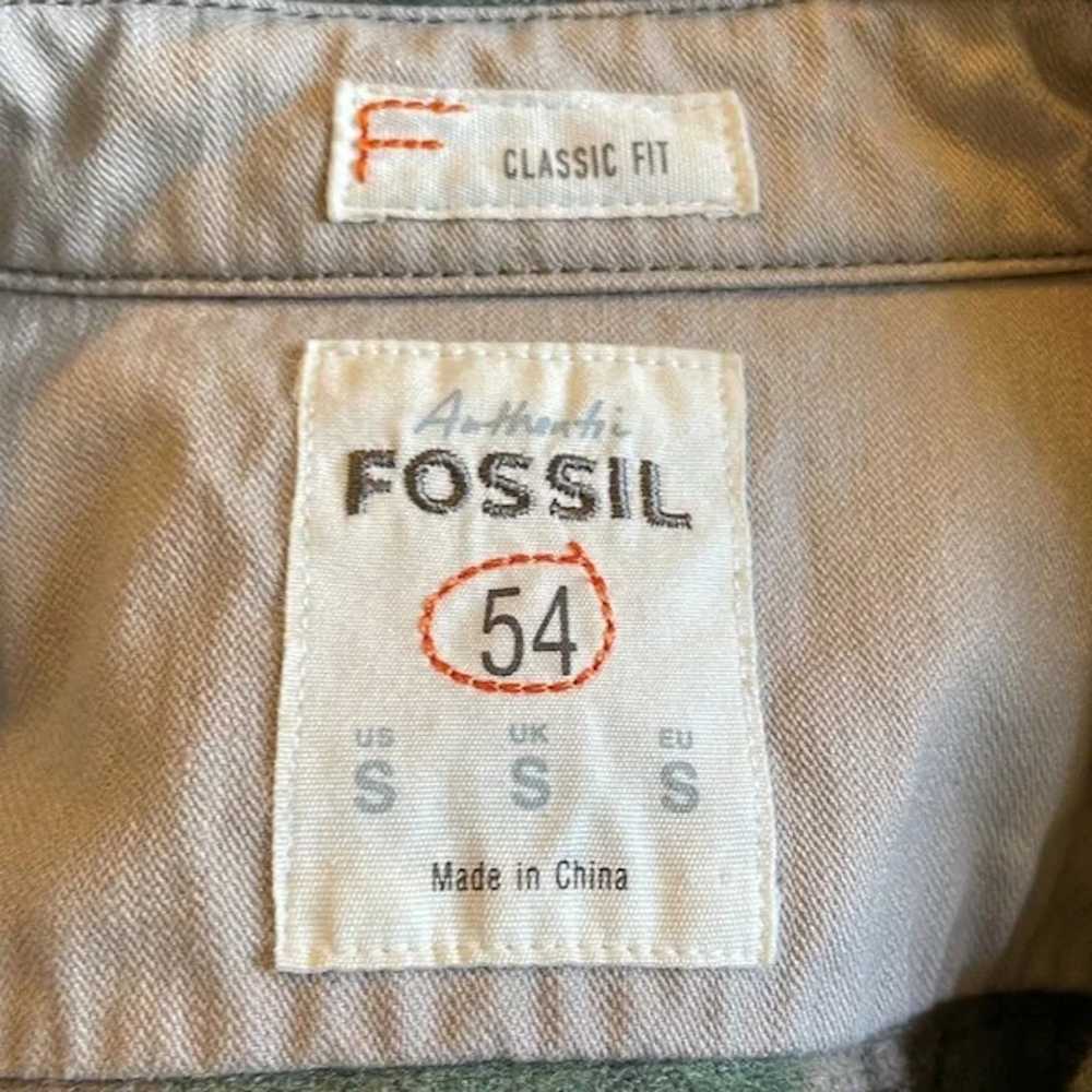 Fossil Fossil men’s wool blend green and gray fla… - image 8