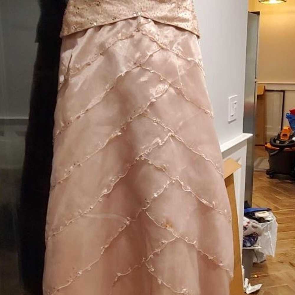 Champagne evening gown - image 2