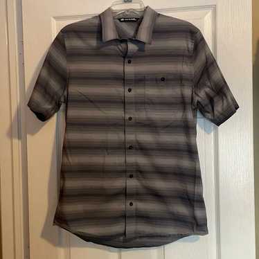 Travis Mathew Travis Mathew mens gray striped but… - image 1