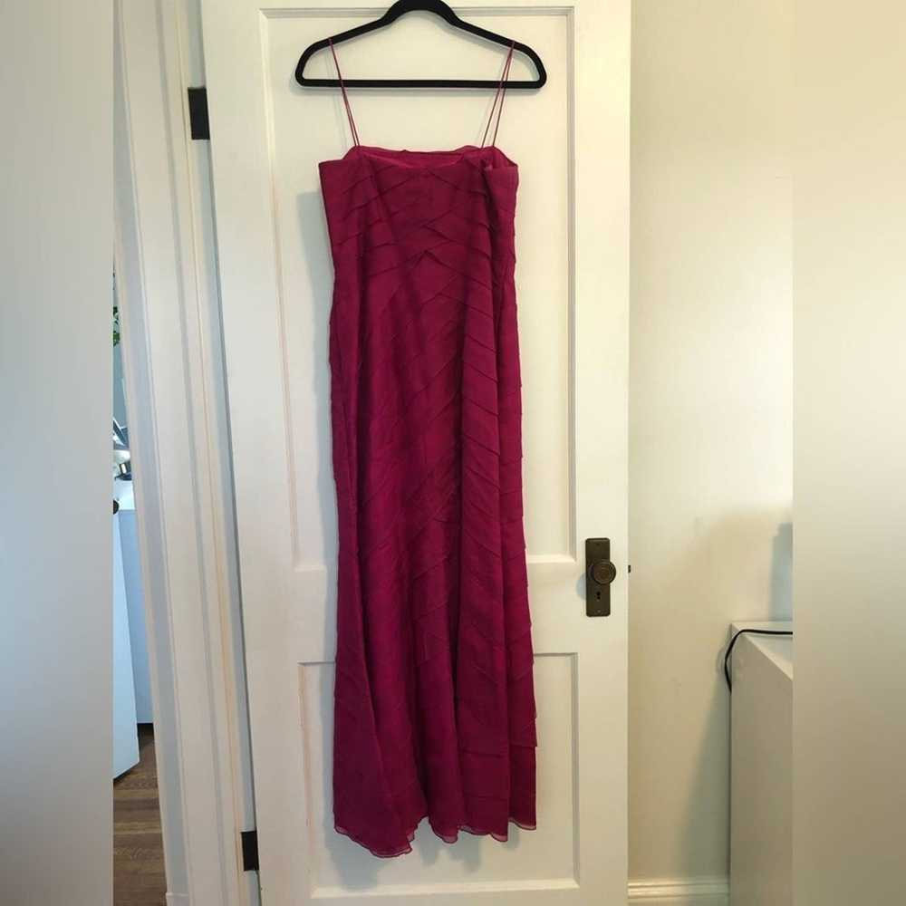 Chetta B Hot Pink Scalloped Gown - image 4