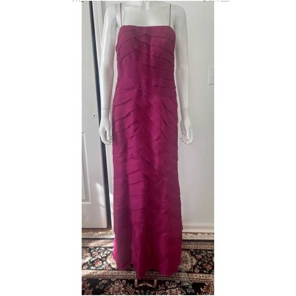 Chetta B Hot Pink Scalloped Gown - image 5