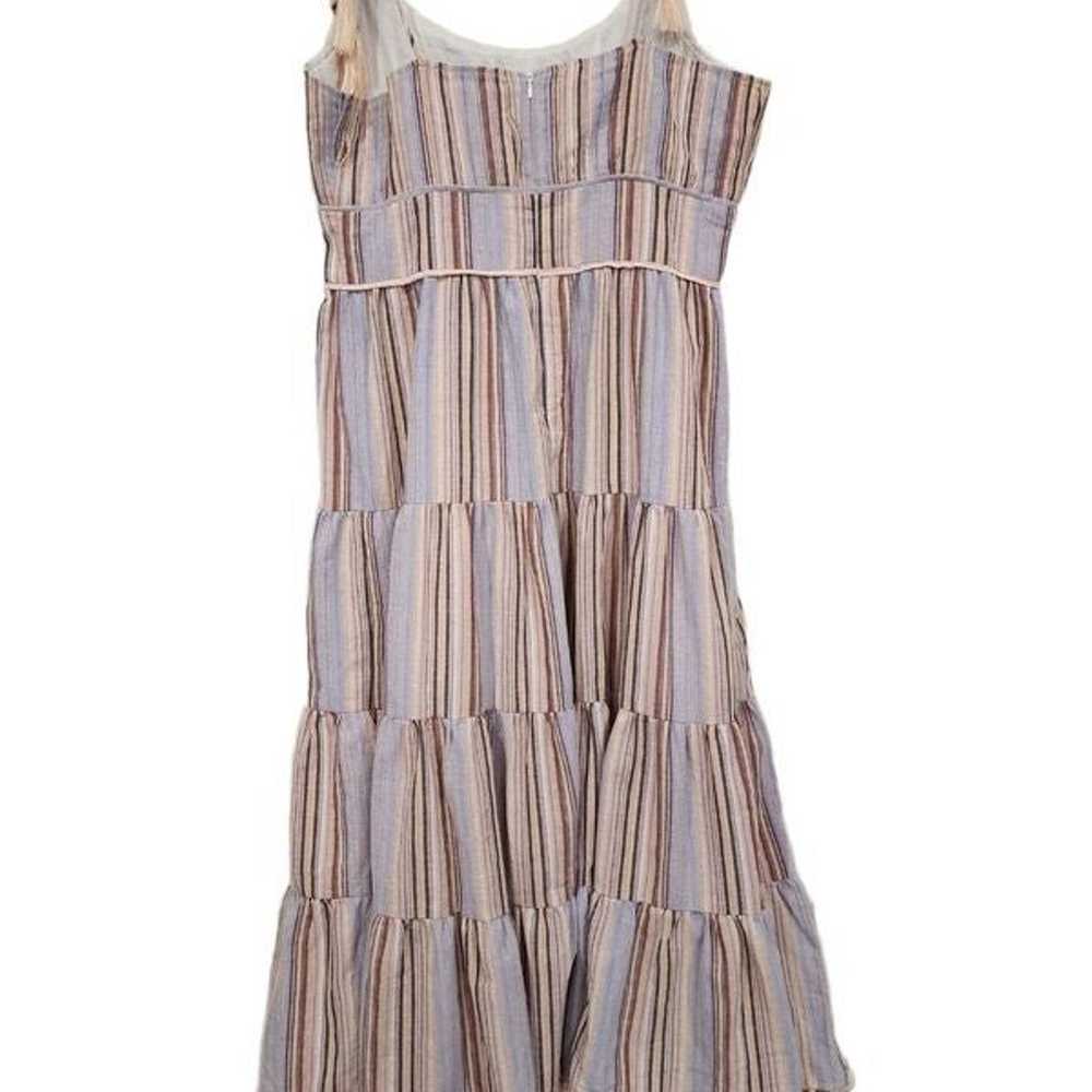 Allison NY Stripe Tie-shoulder Tiered Dress In Li… - image 12