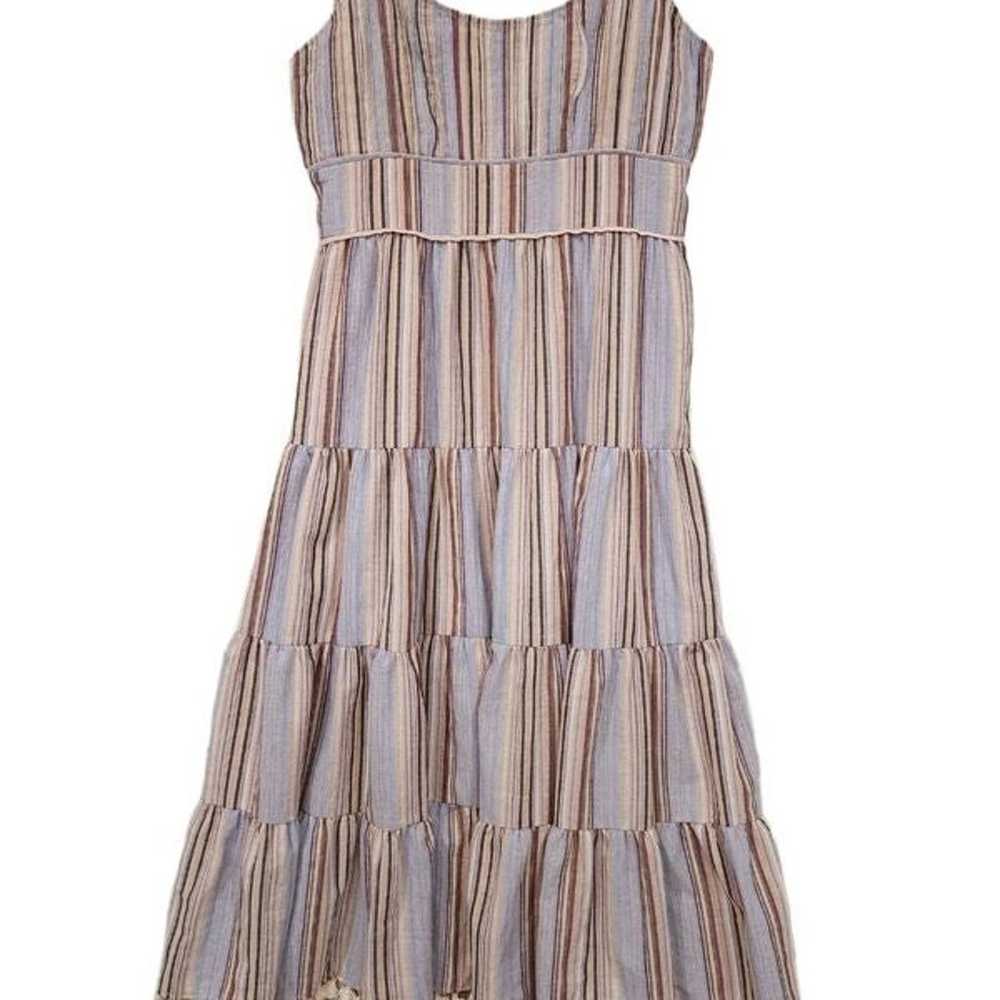 Allison NY Stripe Tie-shoulder Tiered Dress In Li… - image 7