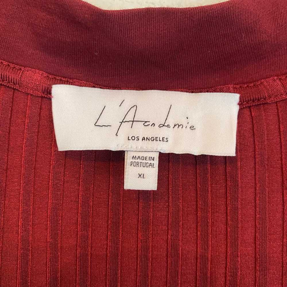 L’ACADEMIE The Clarissa Midi Dress in Red Wine - image 6