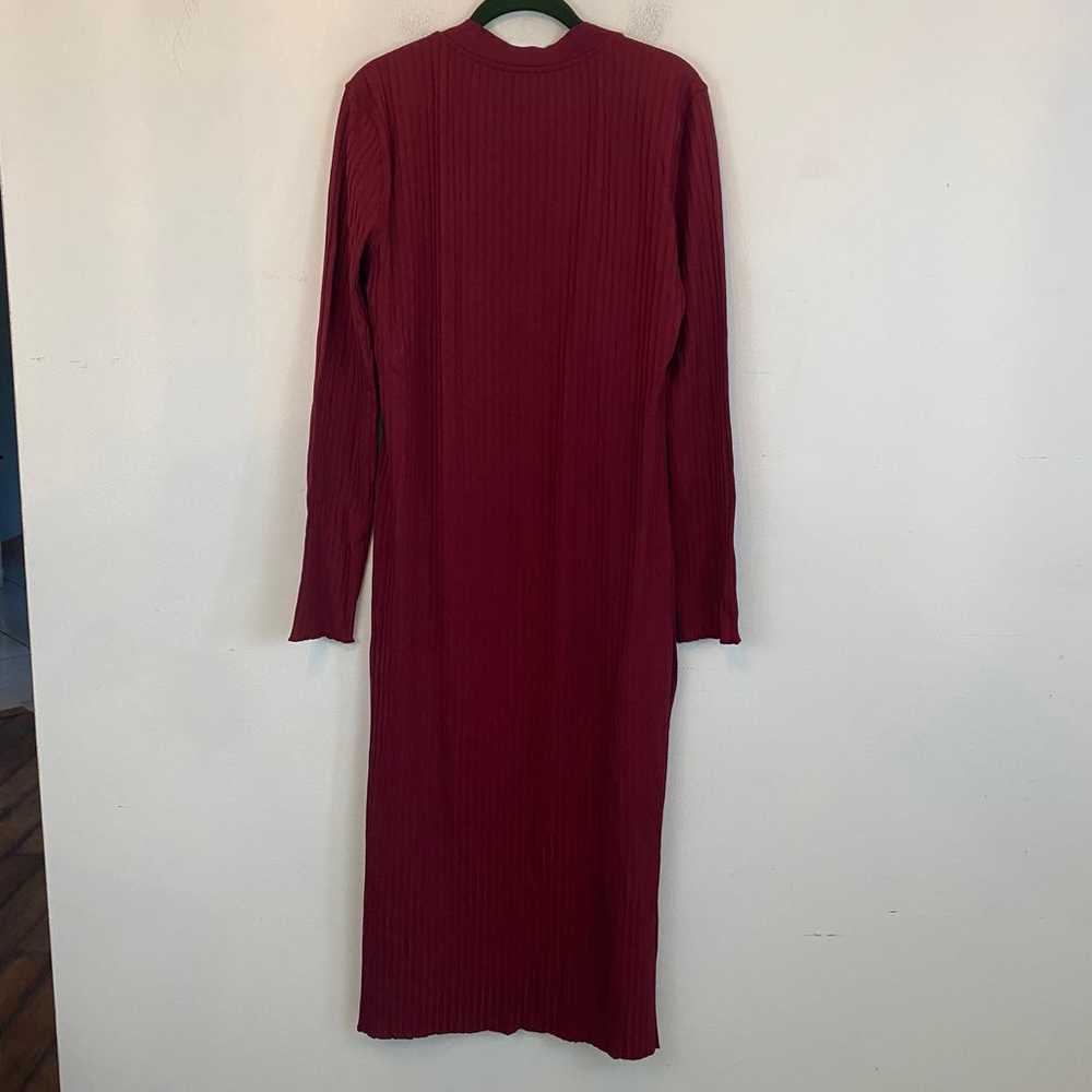 L’ACADEMIE The Clarissa Midi Dress in Red Wine - image 8