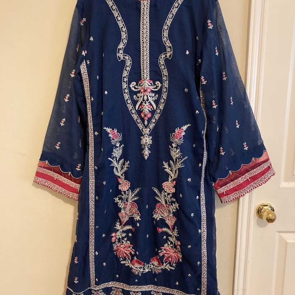 Pakistani embroidered dress - image 1