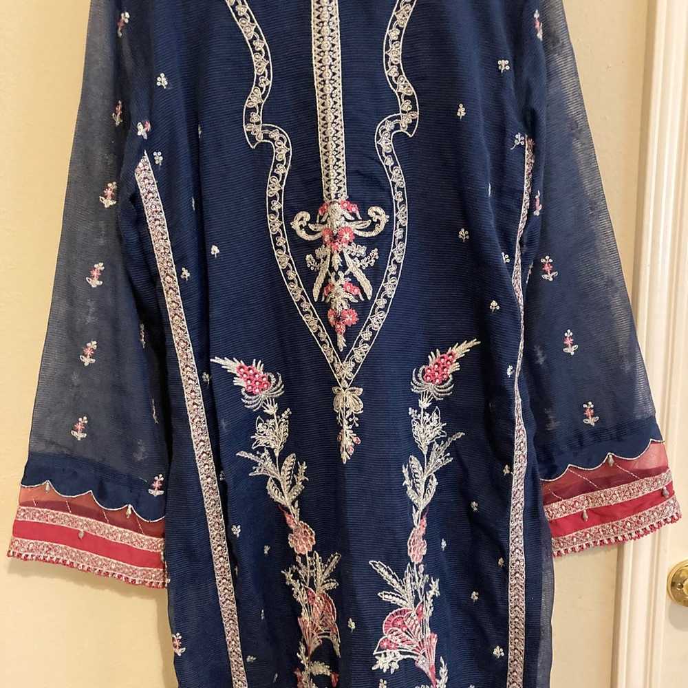 Pakistani embroidered dress - image 2