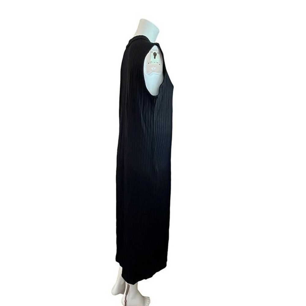 AYR XL Black Sleeveless Maxi Dress Ribbed High Ne… - image 2