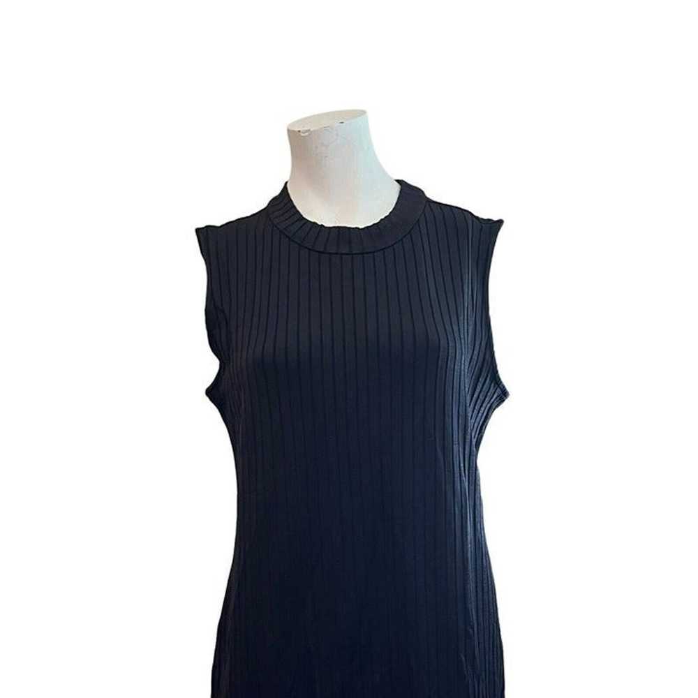 AYR XL Black Sleeveless Maxi Dress Ribbed High Ne… - image 3