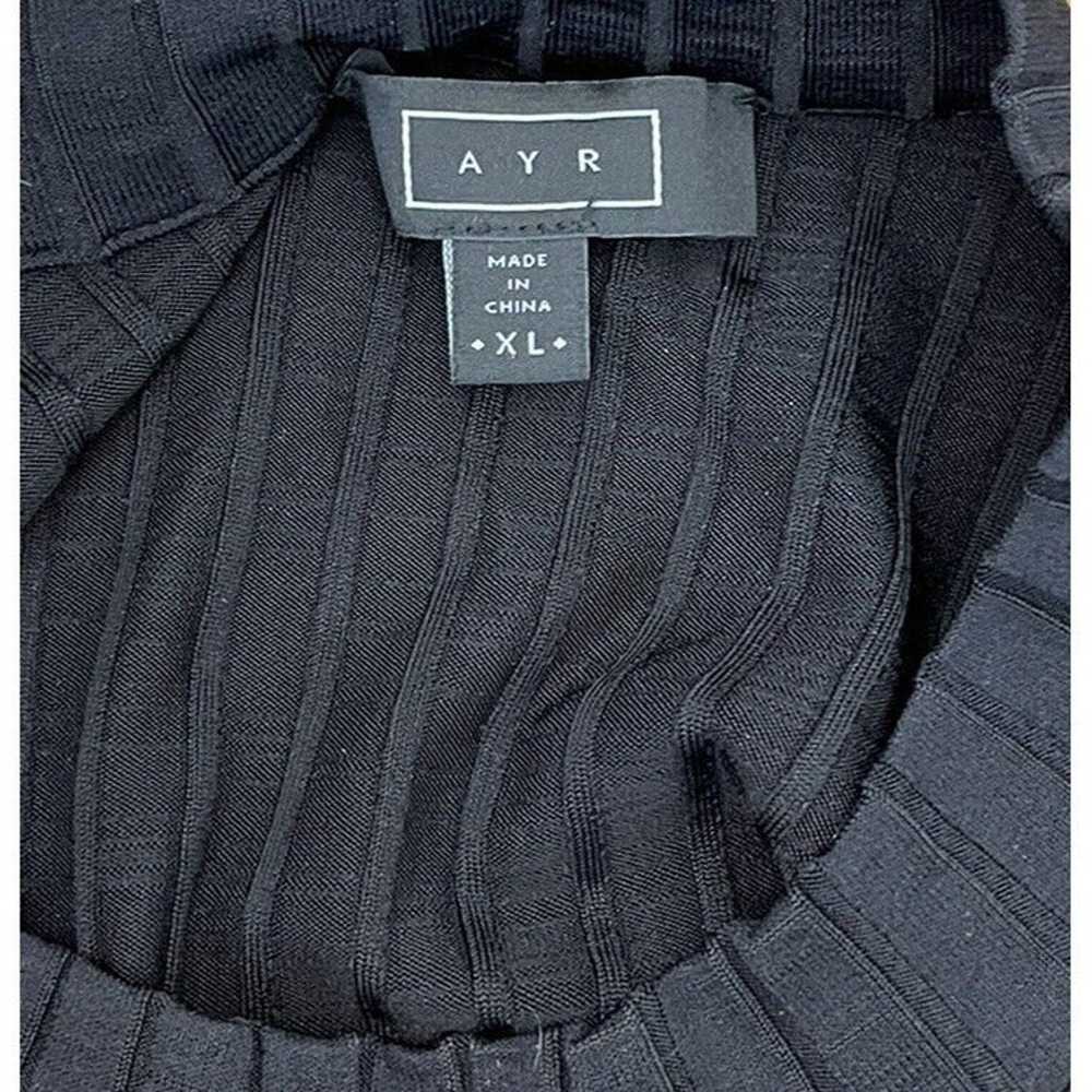 AYR XL Black Sleeveless Maxi Dress Ribbed High Ne… - image 5