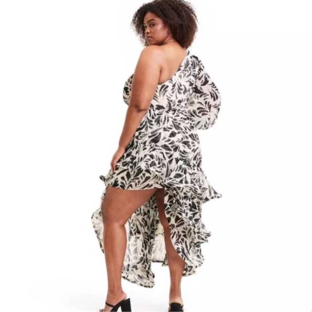 Alexis Botanical Printed One Shoulder Ruffle Tier… - image 7