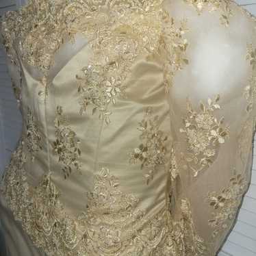 Golden formal gown
