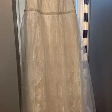 Lulus Sweet Love Ivory Lace Beaded Maxi