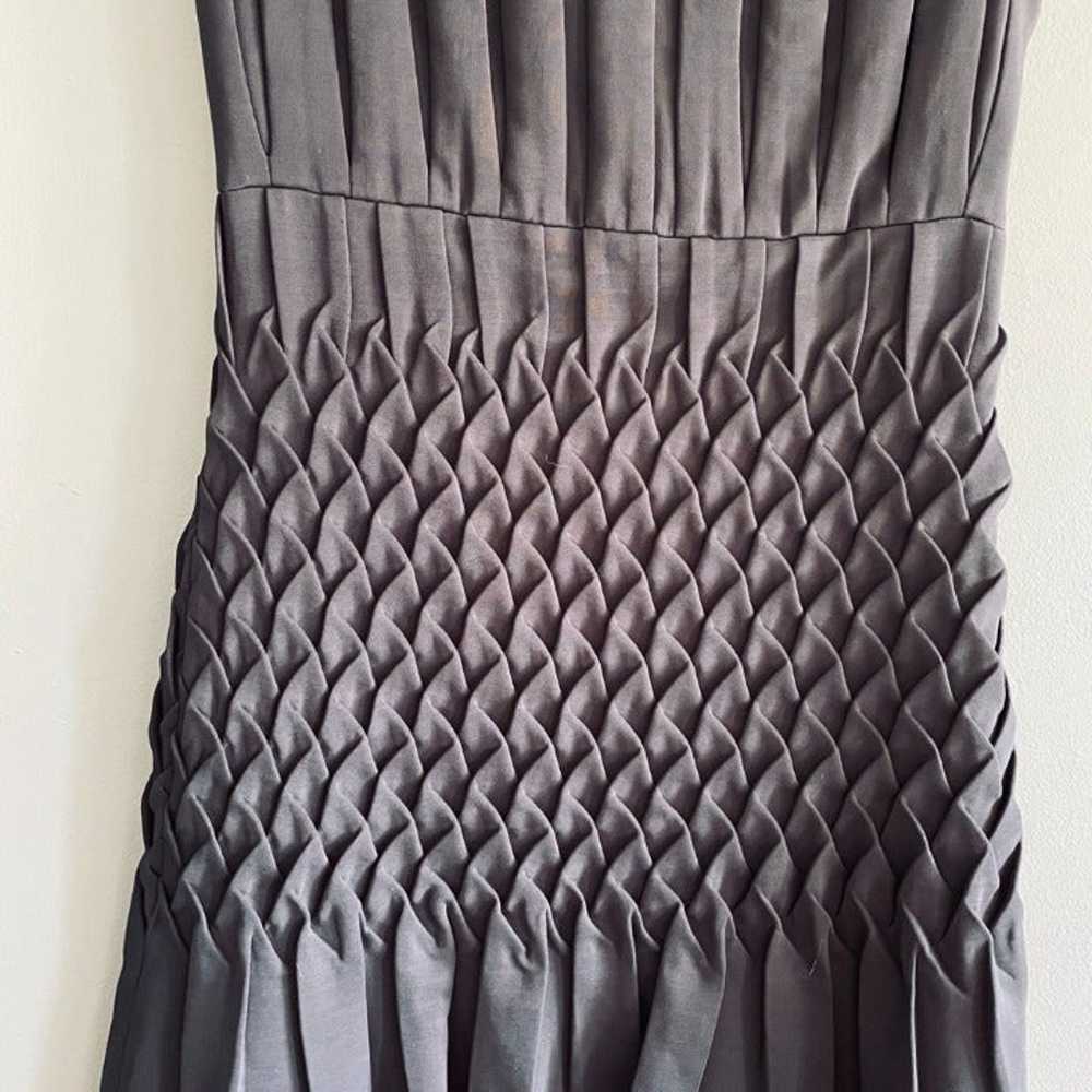 Jay Ahr Origami Fold Mesh Ruffle Dress 2 - image 4