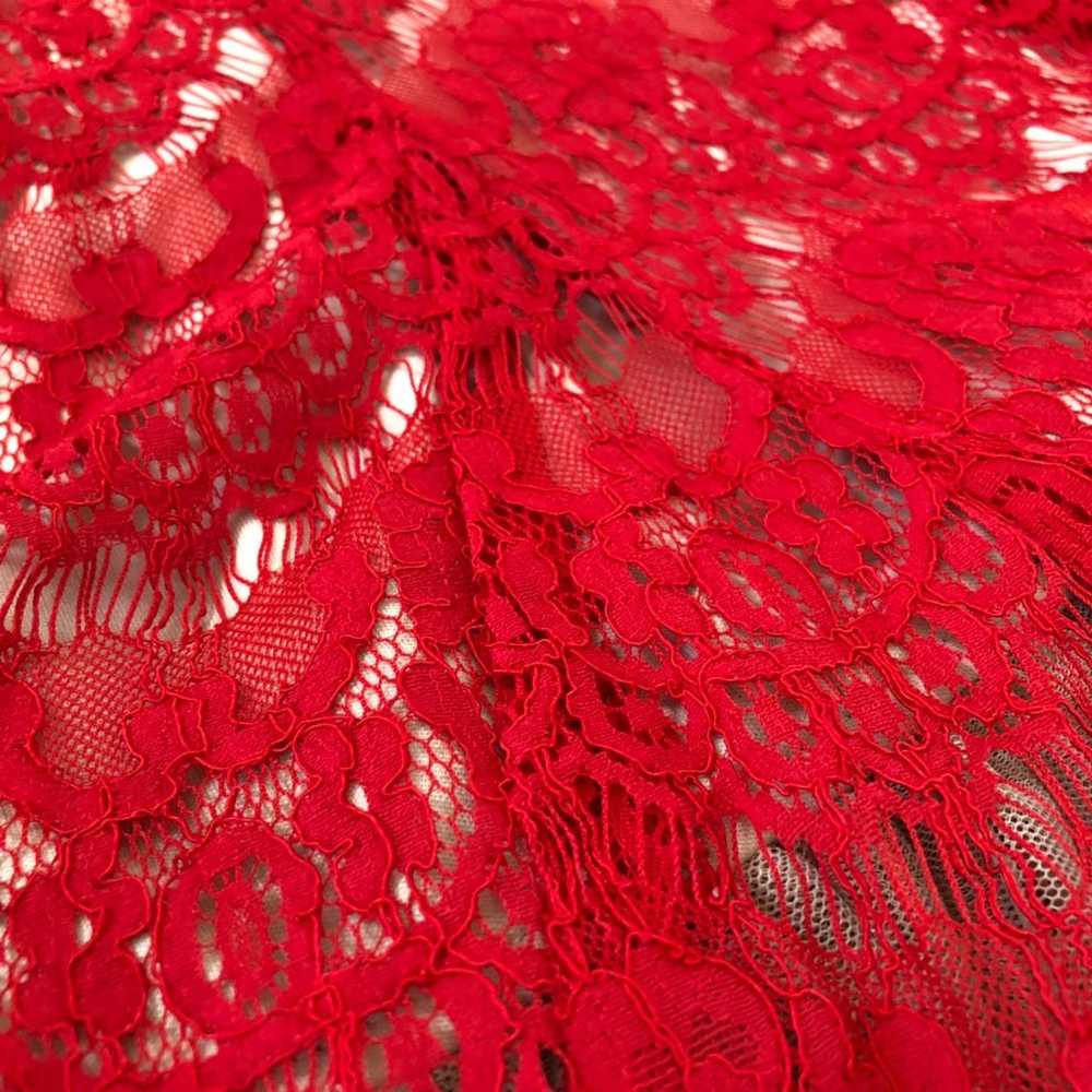 Betsy & Adam Red Lace Cocktail Dress - image 7