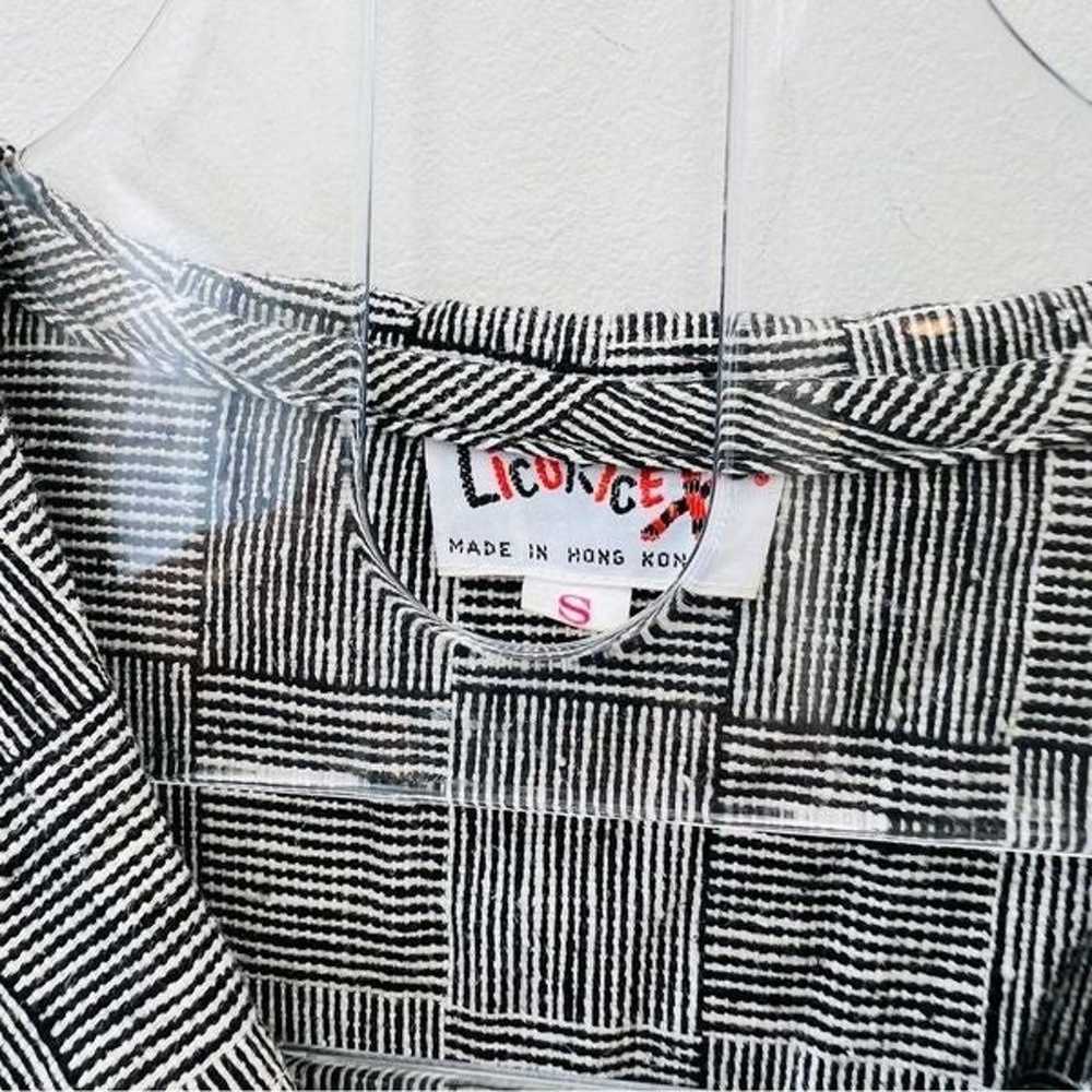Vintage Licorice shirt dress belted fit & flare b… - image 3