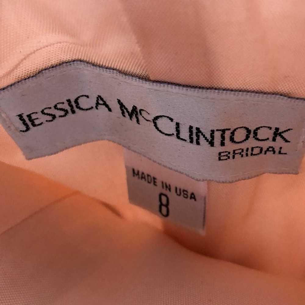 Vintage Jessica McClintock Sleeveless Bridal Dress - image 4