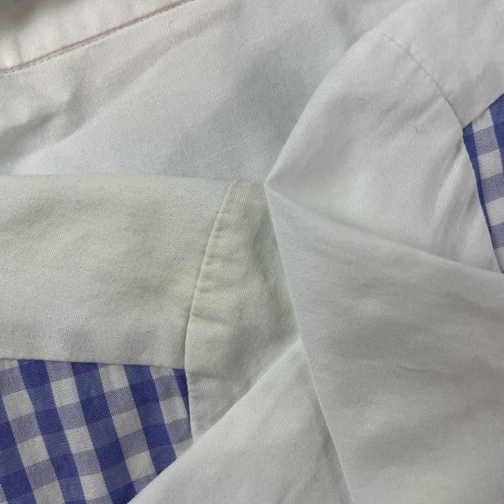 Hadleigh's Blue White Gingham Short Sleeve Tunic … - image 12