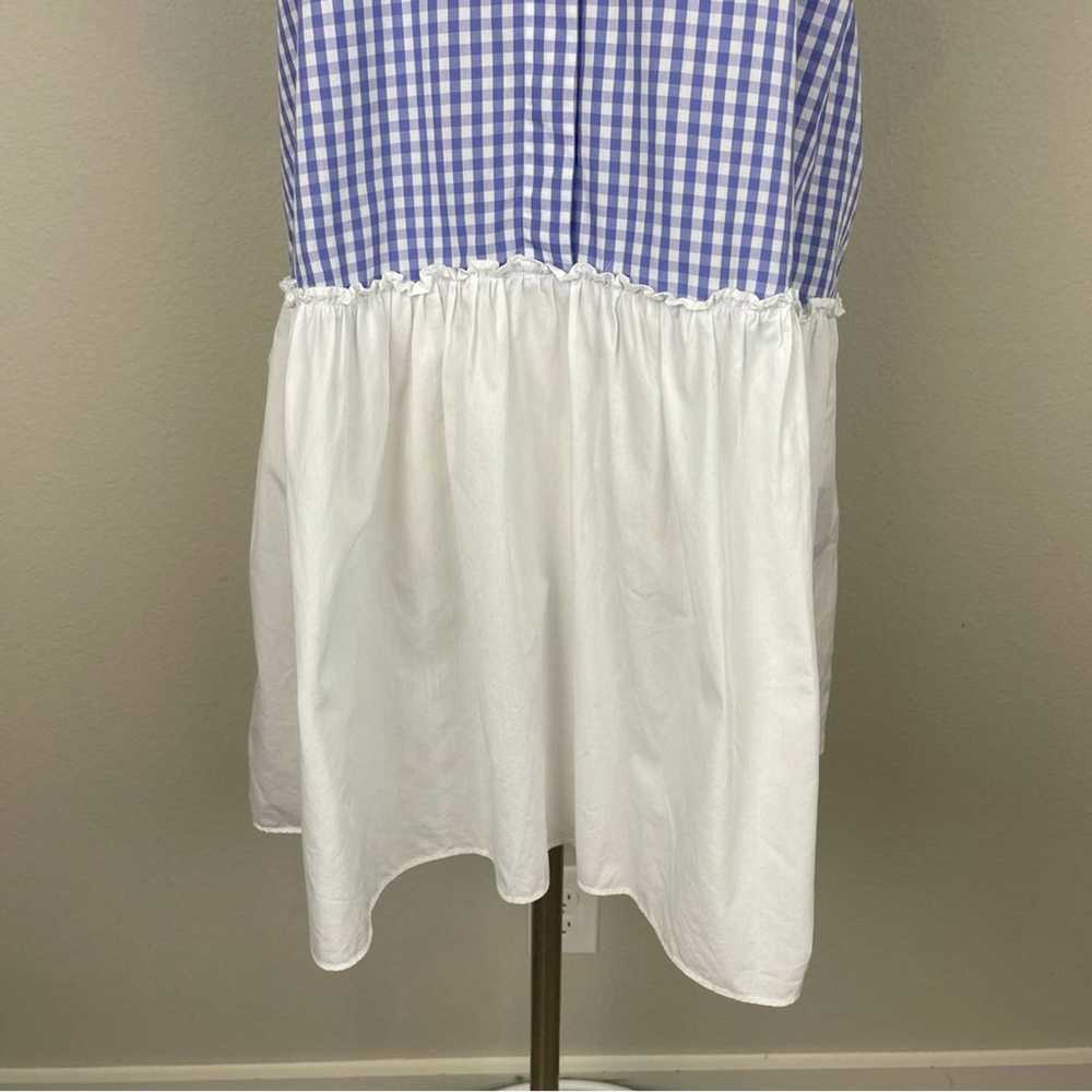 Hadleigh's Blue White Gingham Short Sleeve Tunic … - image 3