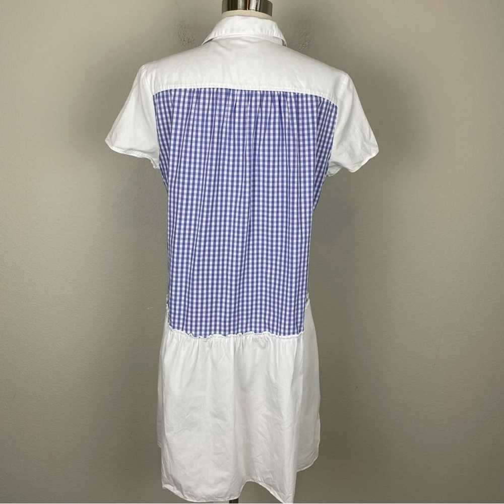 Hadleigh's Blue White Gingham Short Sleeve Tunic … - image 5